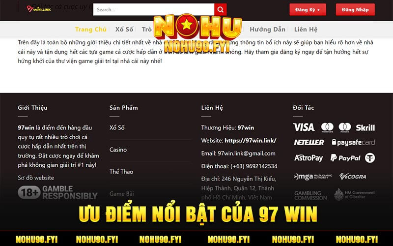 Ưu Điểm Nổi Bật Của 97 Win